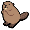 The classic sprite of the Beaver