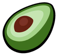 The classic sprite of the Avocado