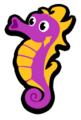 The classic sprite of the Seahorse