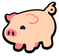The standard sprite of the Pig