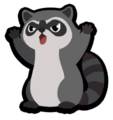 The classic sprite of the Raccoon
