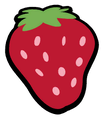 The classic sprite of the Strawberry