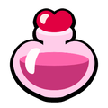 The standard sprite of the Love Potion