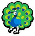 The standard sprite of the Peacock