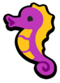The standard sprite of the Seahorse