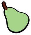 The classic sprite of the Pear