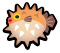 The classic sprite of the Blowfish