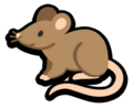 The classic sprite of the Dirty Rat