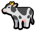 The classic sprite of the Cow