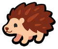 The standard sprite of the Hedgehog