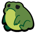 The standard sprite of the Frog