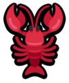 The classic sprite of the Lobster
