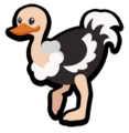 The classic sprite of the Ostrich