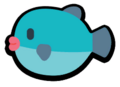 The placeholder sprite of the Betta Fish during beta playtesting